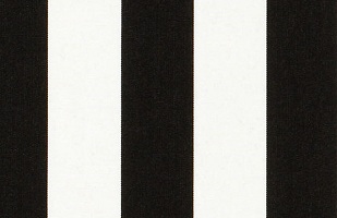 Yacht Stripe Black - Sunbrella® Stripes - All Vinyl Fabrics